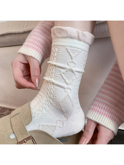 Rufia - Sweet Floral Women Crew Socks