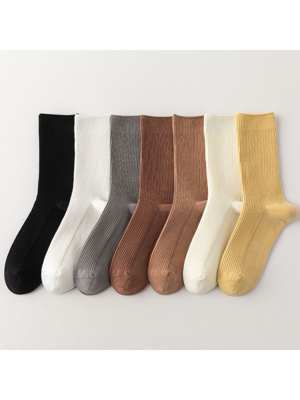 Rufia - Solid Ribbed Crew Socks product image 1