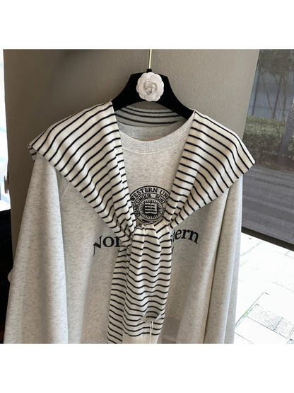 Scarvii - Horizontal Stripe scarf-style shoulder wrap