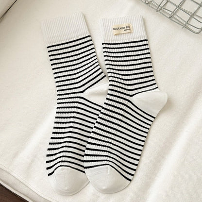 Rufia - Striped Mid-Calf Socks