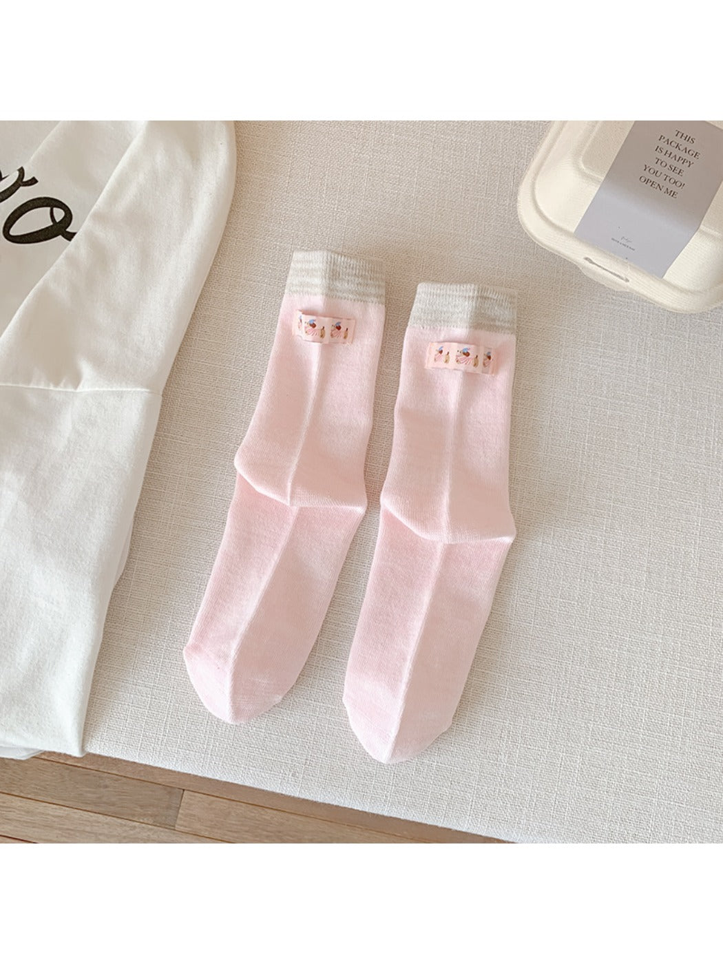 Rufia - Sweet Dog Label Mid-Calf Socks