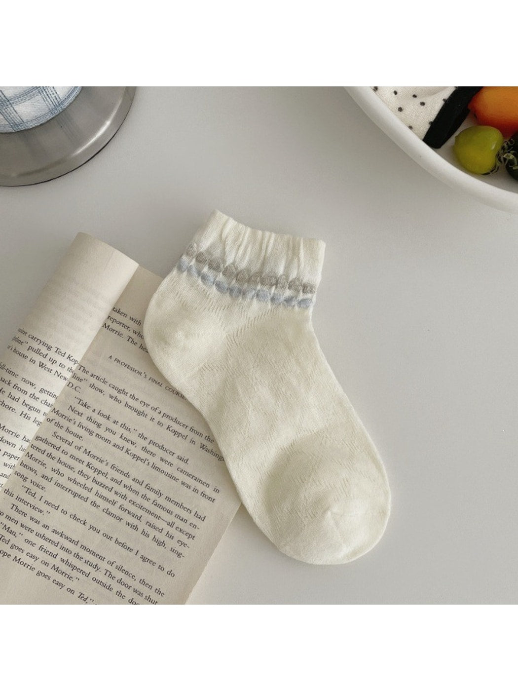 Rufia - Simple Patterned Casual Ankle Socks