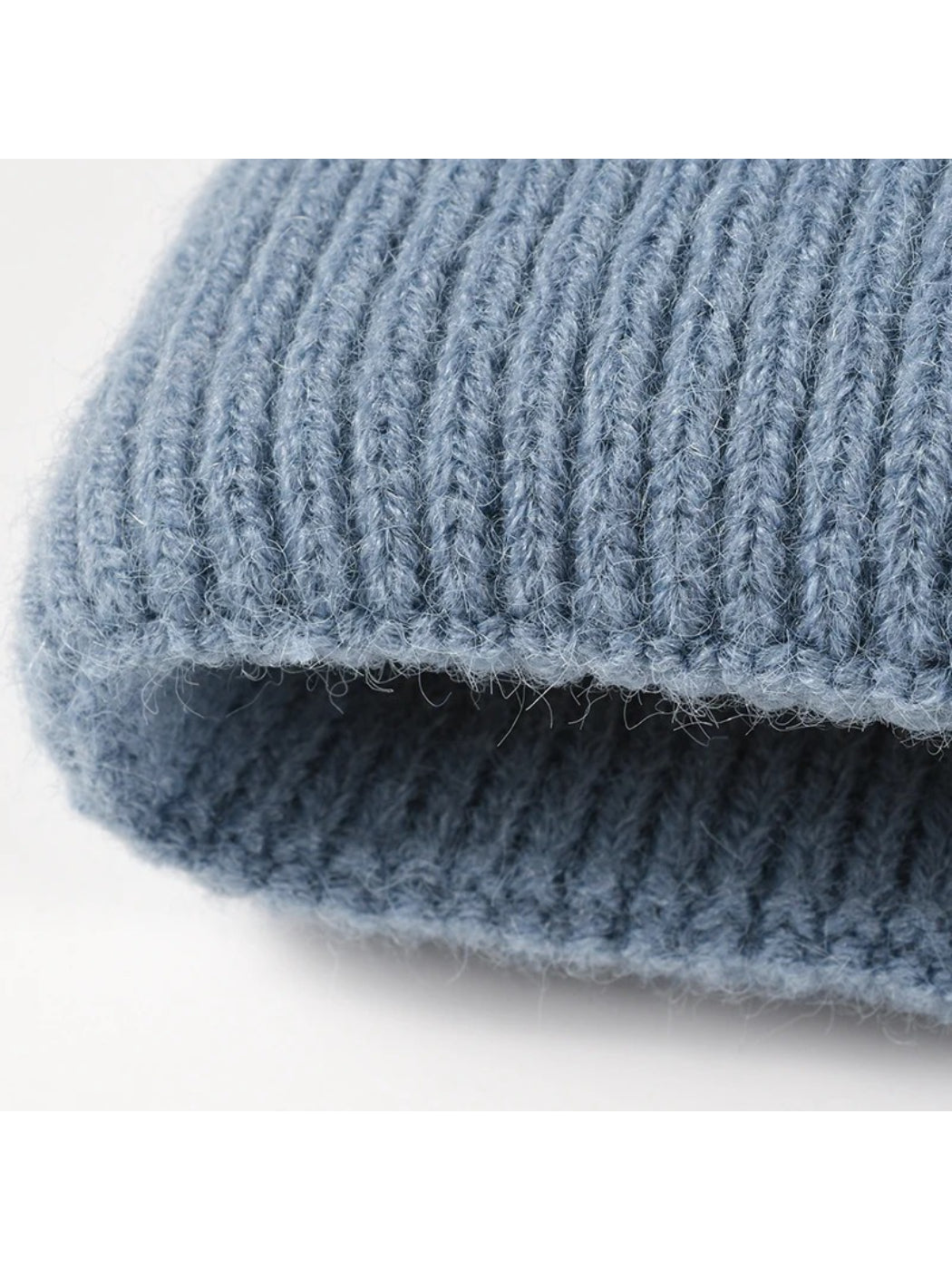 Haila - Colorblock Plush Lined Pom Knit Beanie