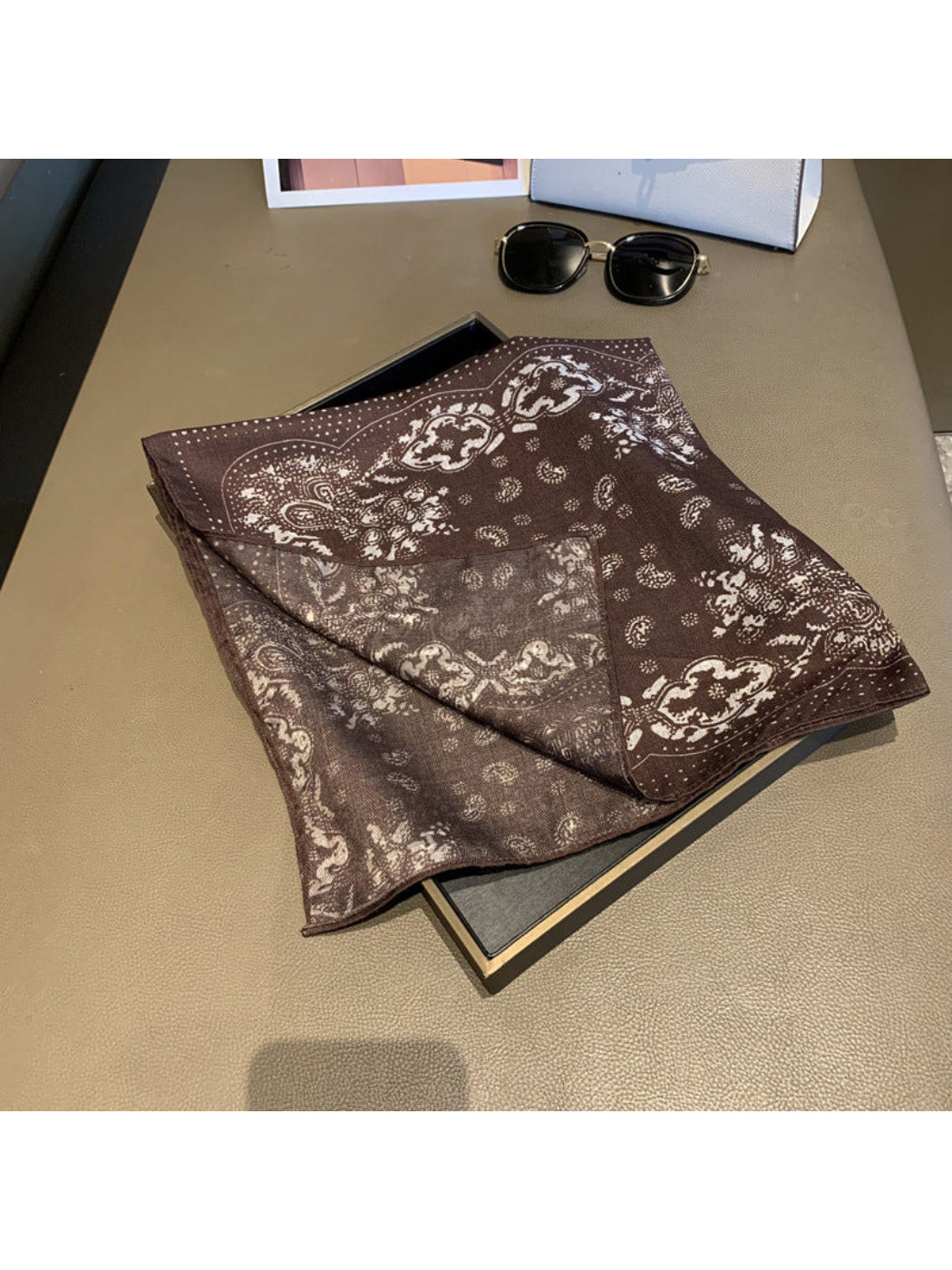 Scarvii - Polka Dot Paisley Square Scarf