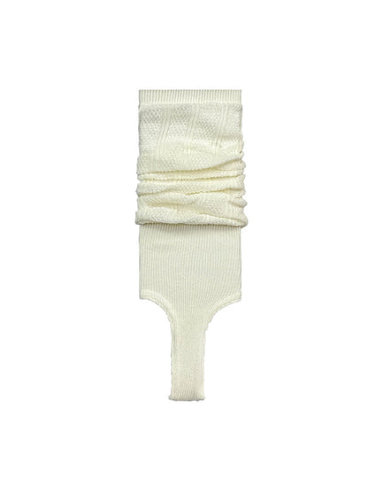 Cozyra - Hollow-Out Solid Knit Women's Leg Warmers