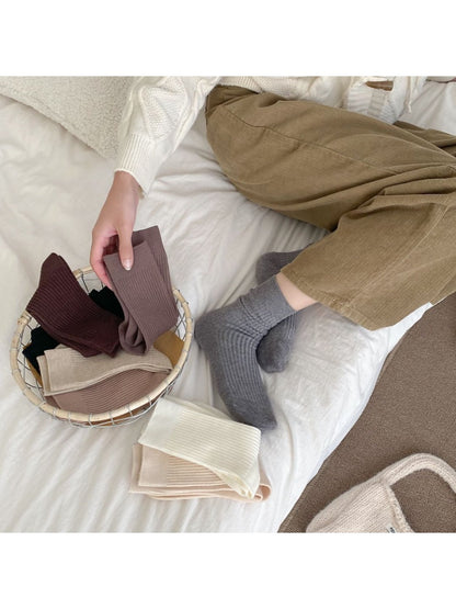 Rufia - Vintage Warm Cozy Winter Mid-Calf Socks