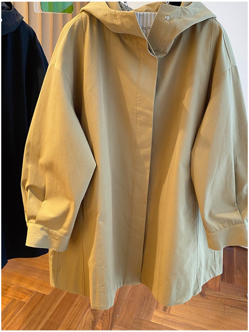 Crosa - Hooded Classic Swing Coat