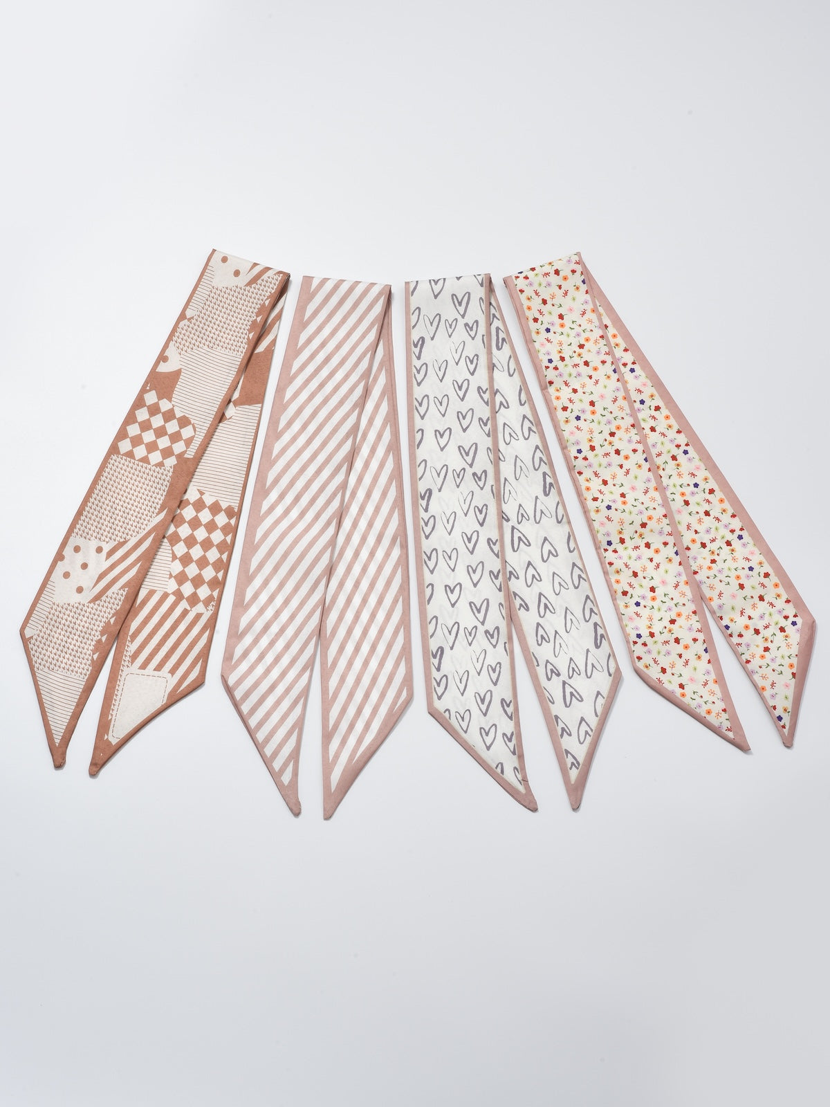 Scarvii Modern Pattern Mix Skinny Scarf