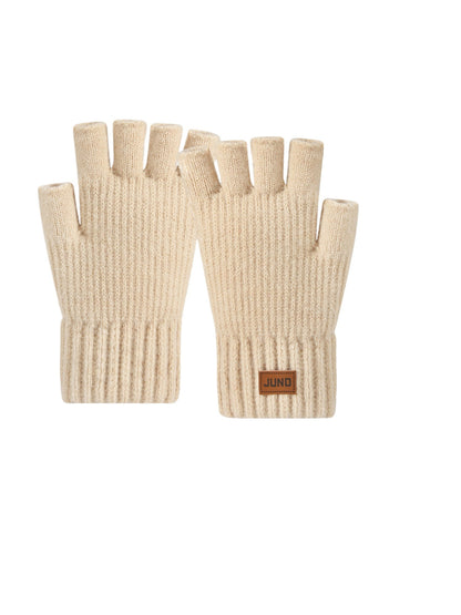 Gloving - Ribbed Knit Fingerless Gloves