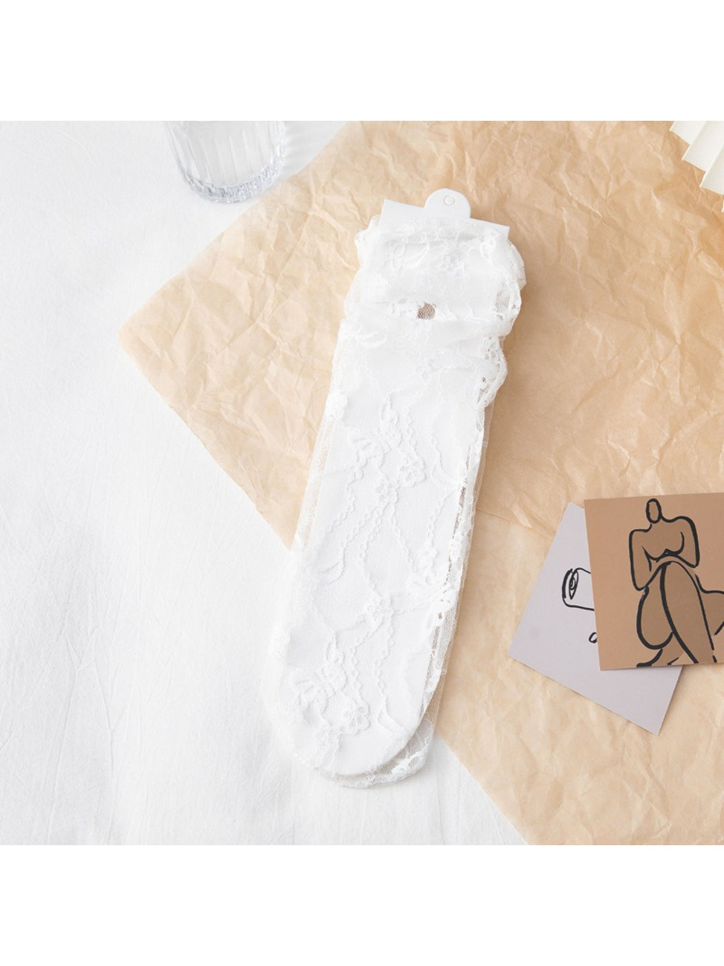 Rufia - Soft Lace Sheer Socks