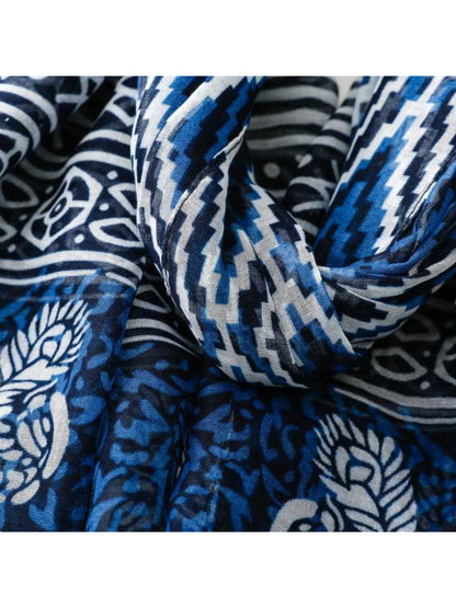 Scarvii - Modern Diamond Print Casual Scarf