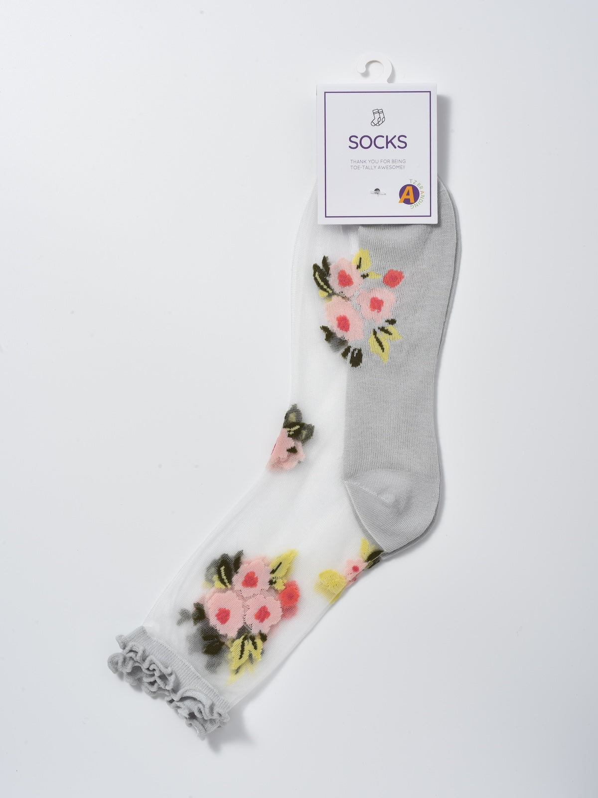 Rufia - Soft Sheer Floral Vine Crew Socks product image 7