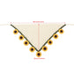 Scarvii Sunflower Crochet Triangle Scarf