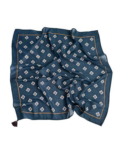 Scarvii - Muted Geometric Printed Square Scarf