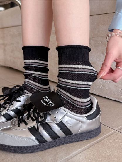 Rufia - Striped lightweight Crew Socks product image 5