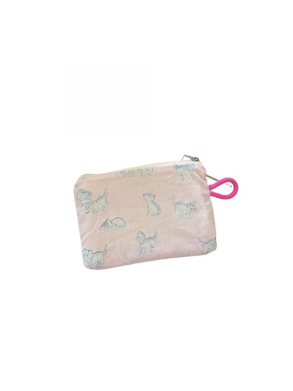 Cosbai - Coin Purse with Leopard & Cats Patterns