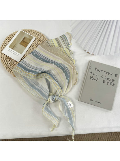Scarvii - Stripe Print Triangle Bandana