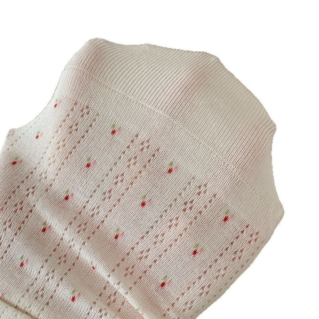 Rufia - Floral Lace-Trim Mid-Calf Socks - 4 Pretty Colors