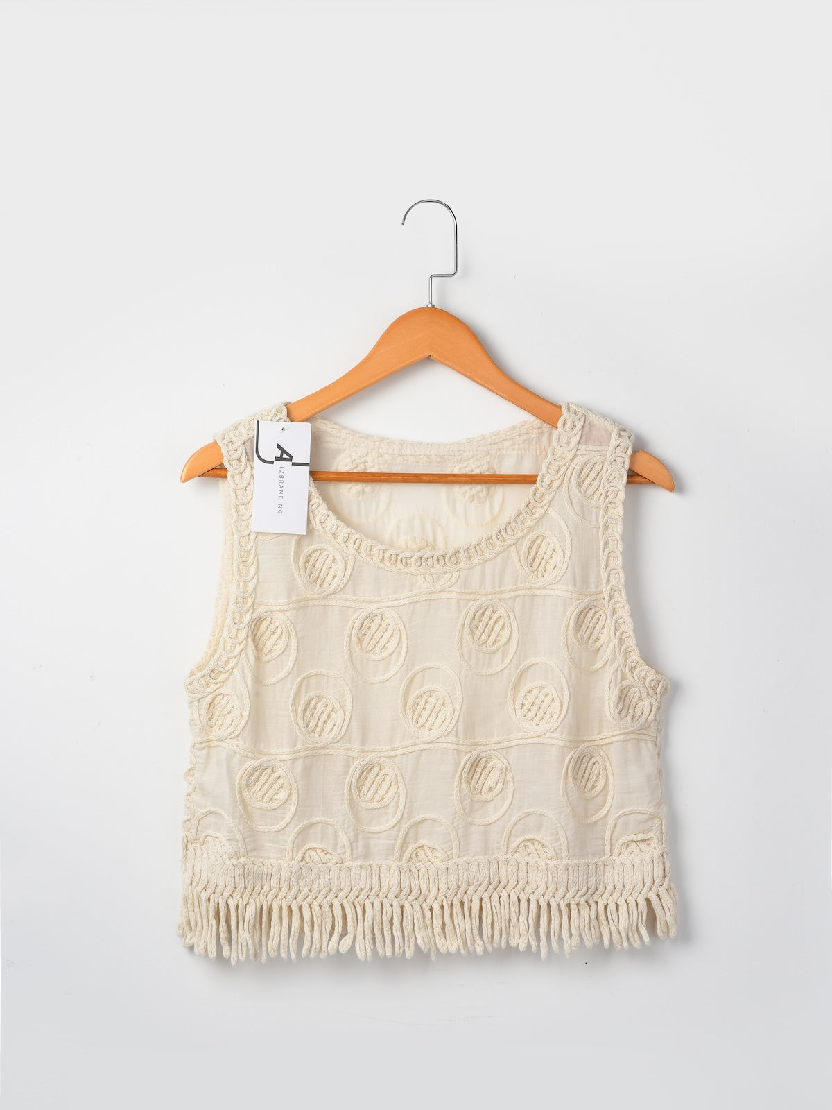 Crosa - Summer Crocheted Vest with Fringe