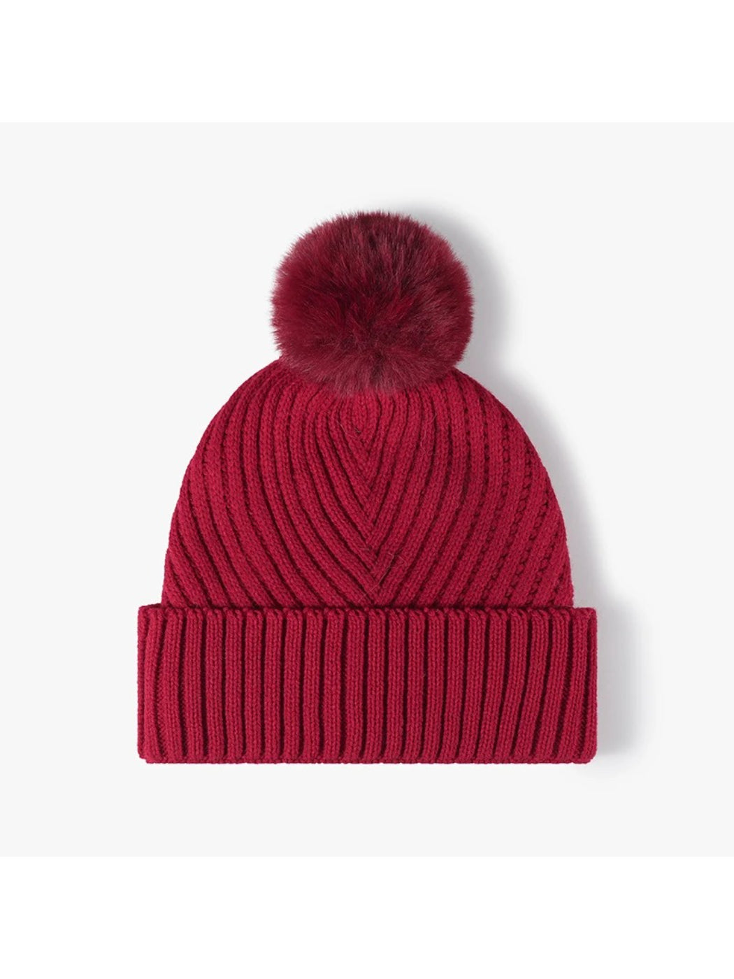 Haila - Pom-Pom Cuffed Knit Beanie