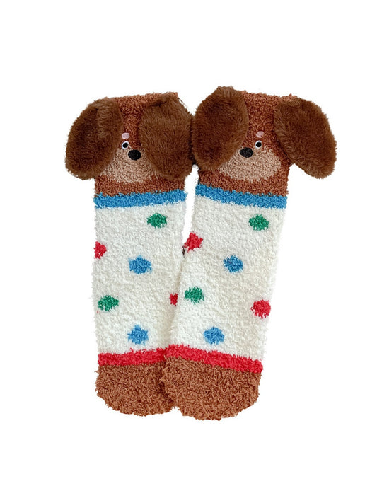 Rufia - Dachshund Plush Socks with Long Ears
