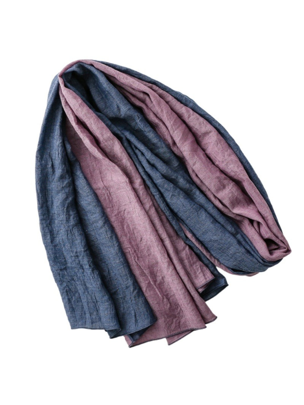 Scarvii - Contrast Panel Soft Drape Everyday Scarf