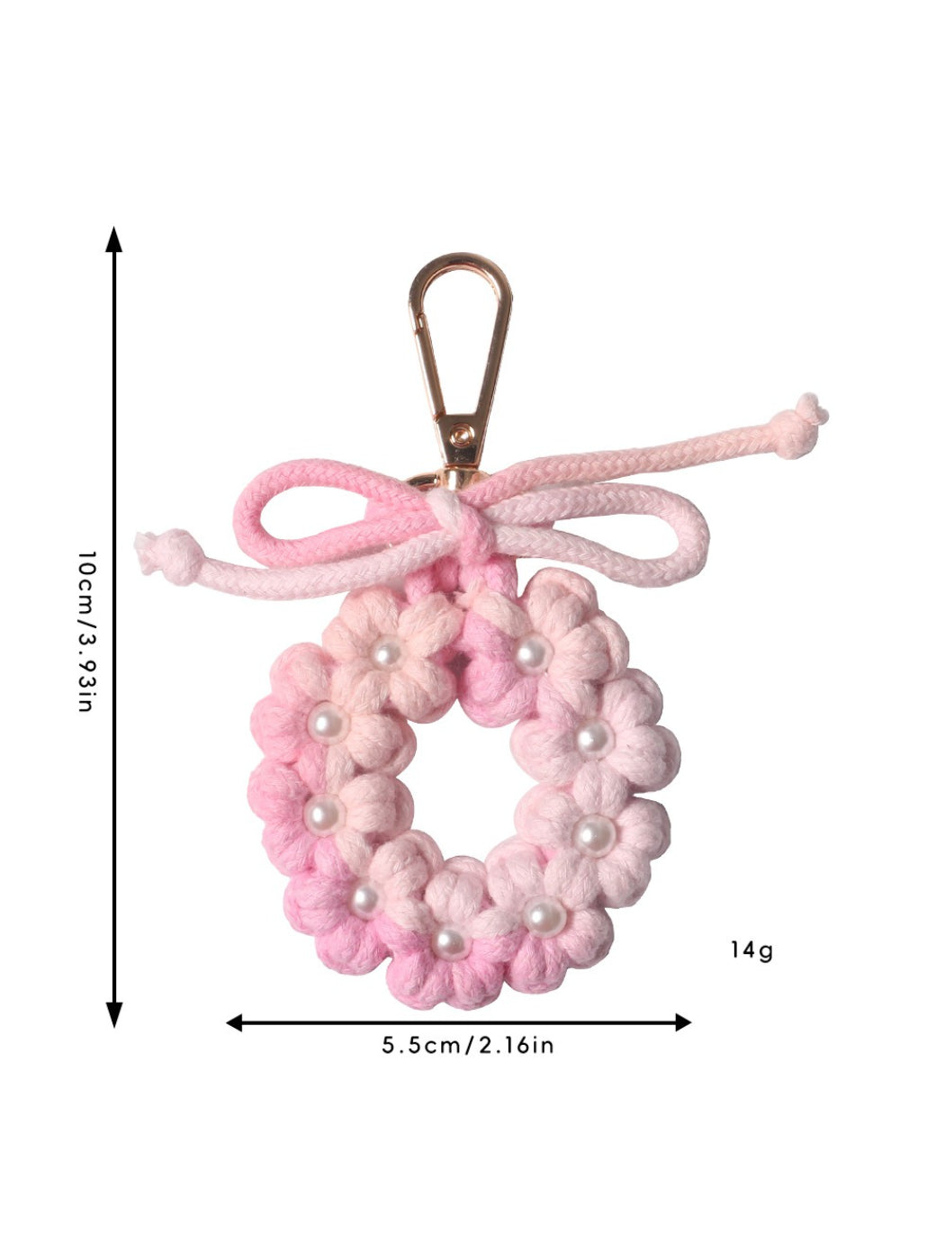 Koco Pastel Floral Wreath Keychain product shape