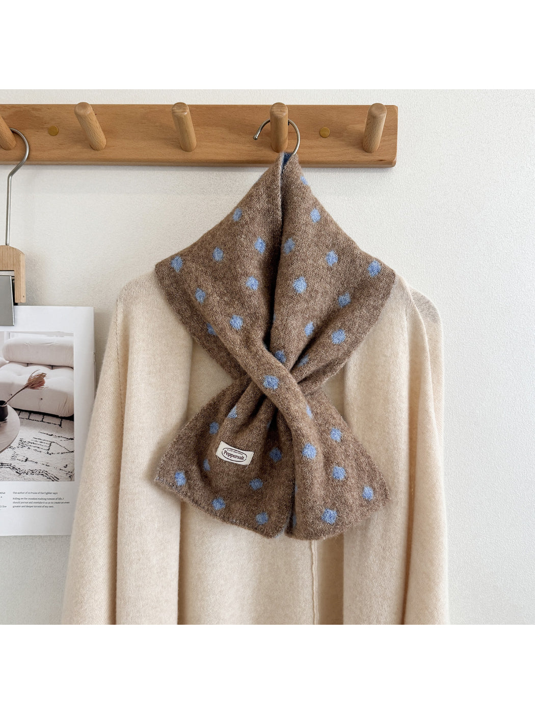 Scarvii - Polka Dot Narrow Scarf