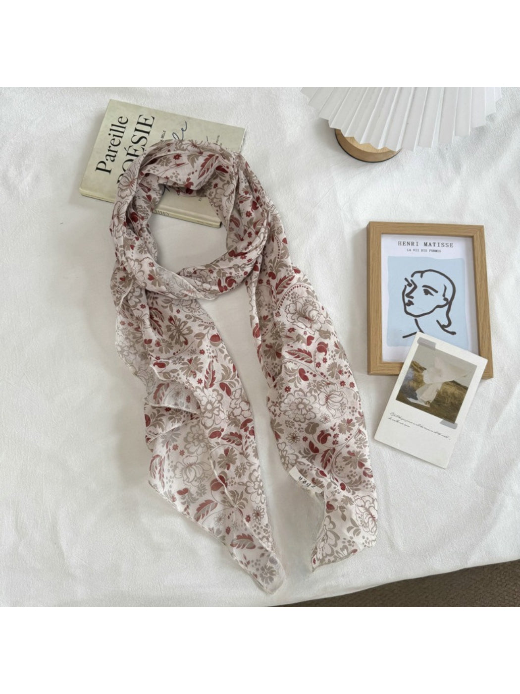 Scarvii - Vintage Print Long Scarf