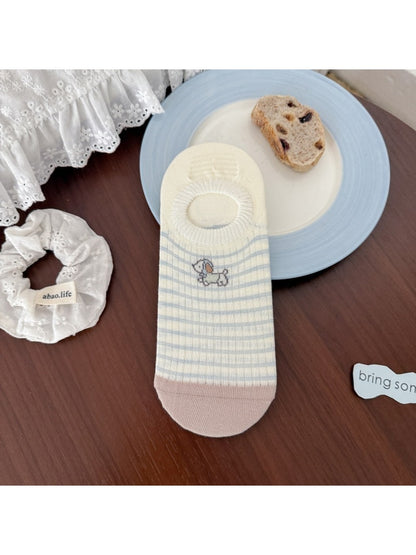 Rufia - Playful Striped Invisible Women's Socks