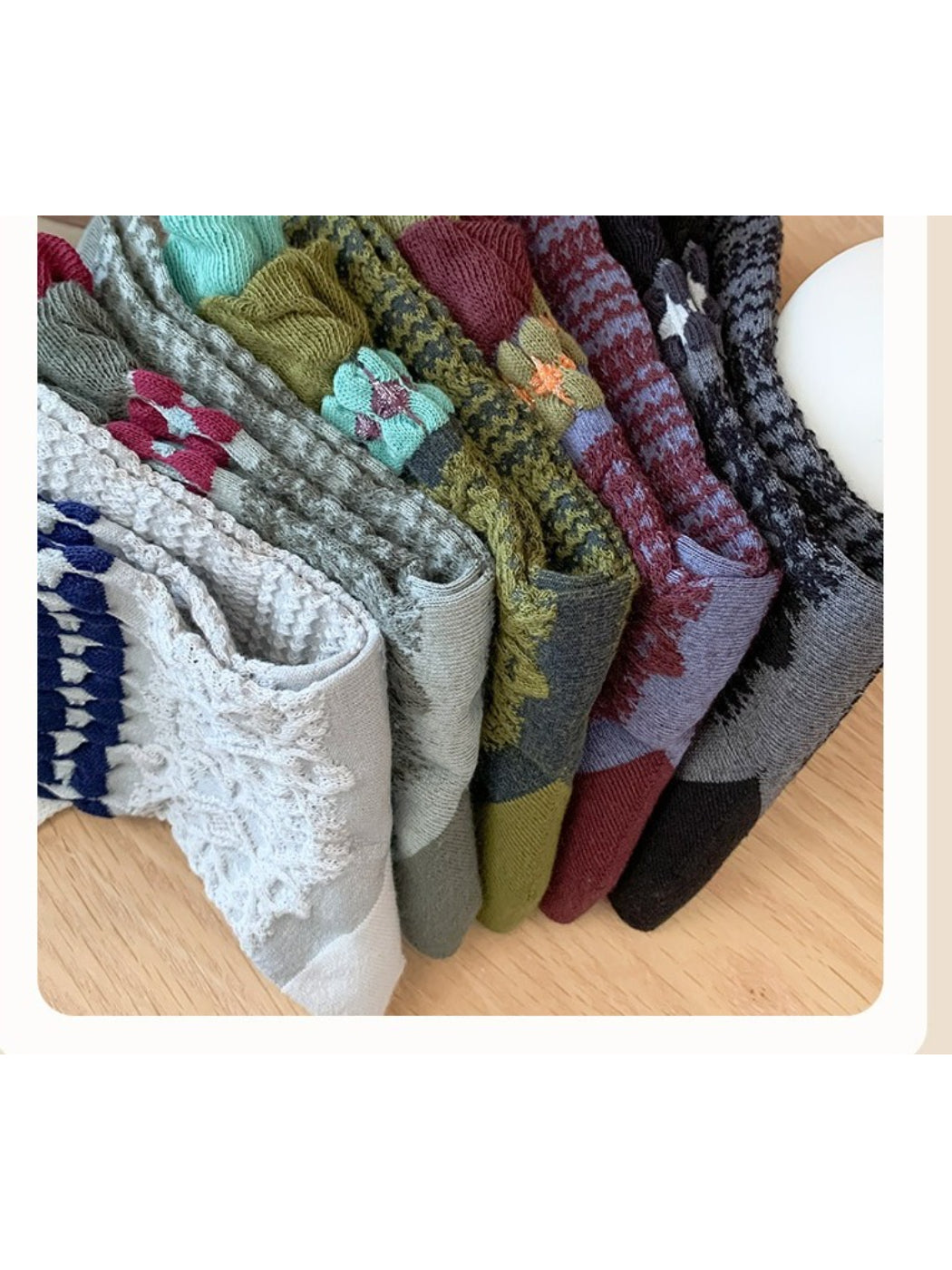 Rufia - Crafted Texture Crew Socks