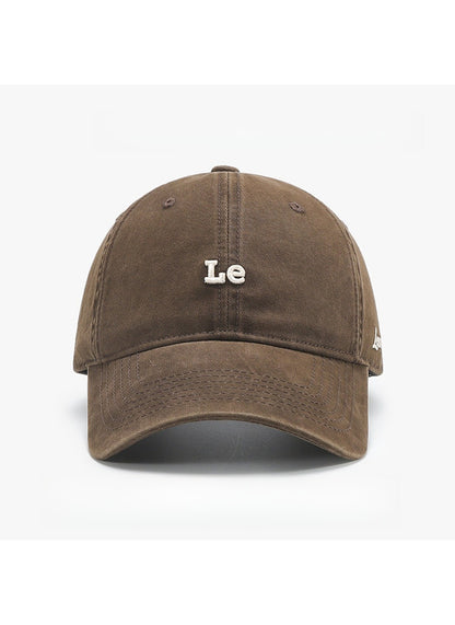 Haila - Casual Letter‑Print Curved‑Brim Baseball Cap