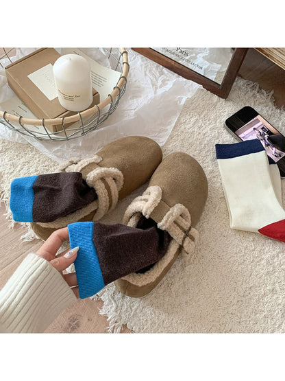 Rufia - Soft Contrast Color Crew Socks