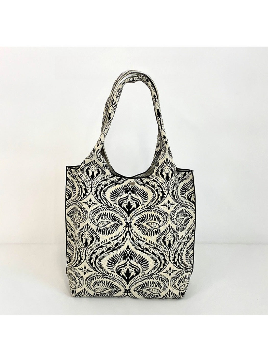 Cosbai - Vintage-patterned Shoulder & Tote Bag