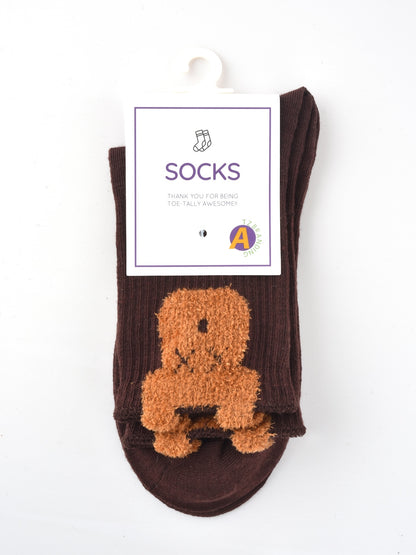 Rufia - Bear Print Winter Socks
