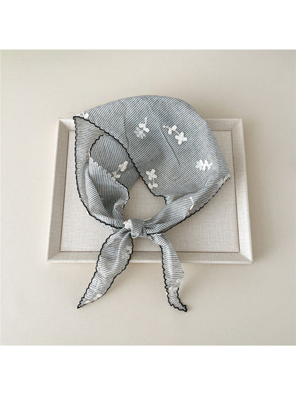 Scarvii - Striped Cherry Triangle Scarf