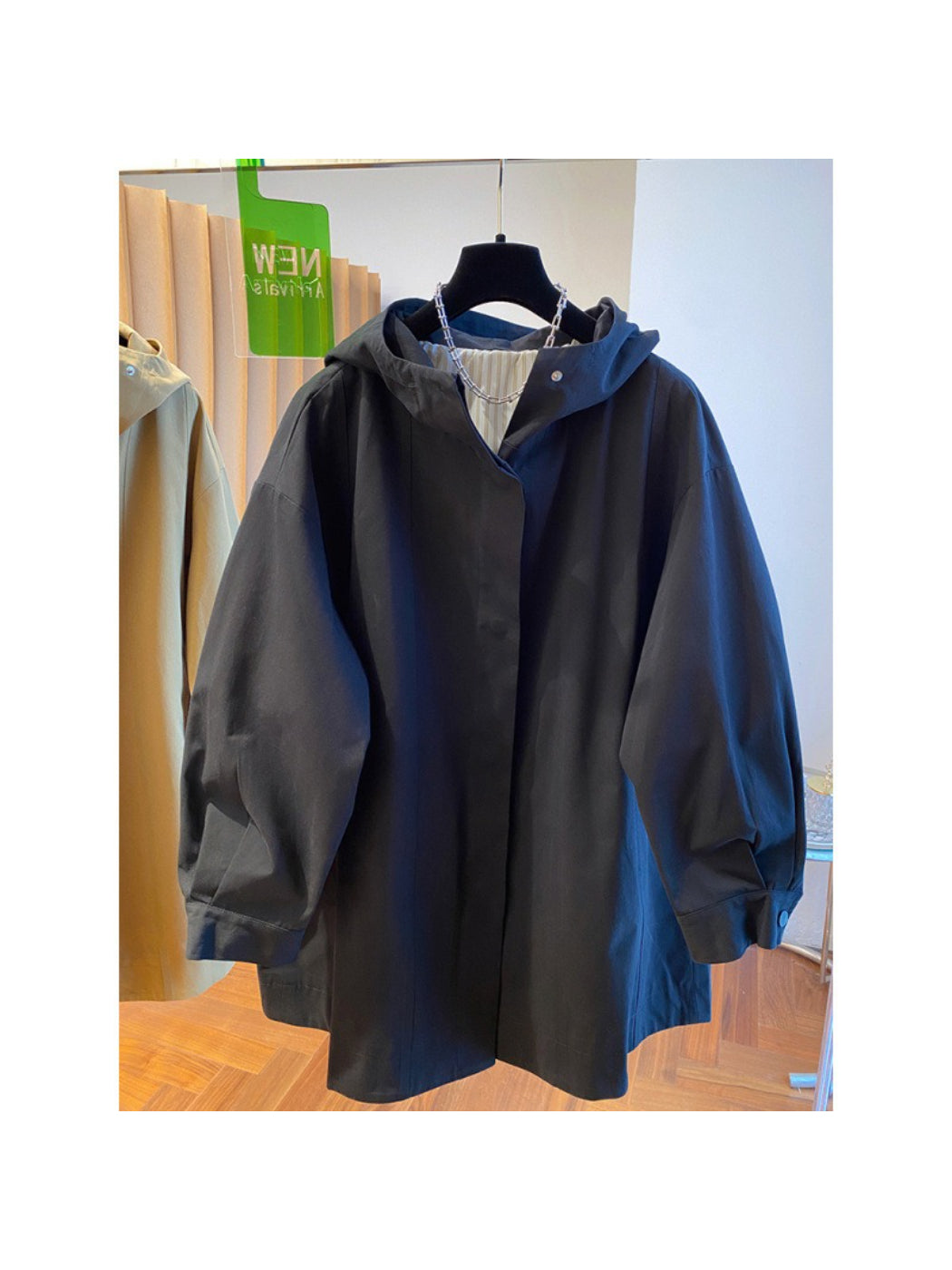 Crosa - Hooded Classic Swing Coat