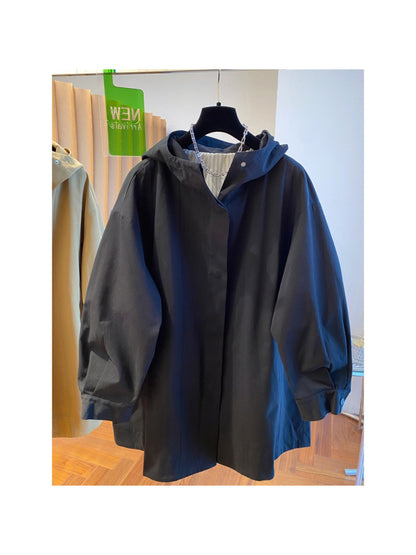 Crosa - Hooded Classic Swing Coat Sweater
