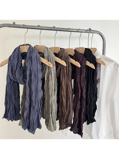 Scarvii - Crinkle Texture Long Scarf