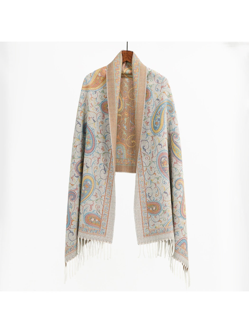 Scarvii - Winter Paisley Print Scarf Wrap - Versatile & Stylish