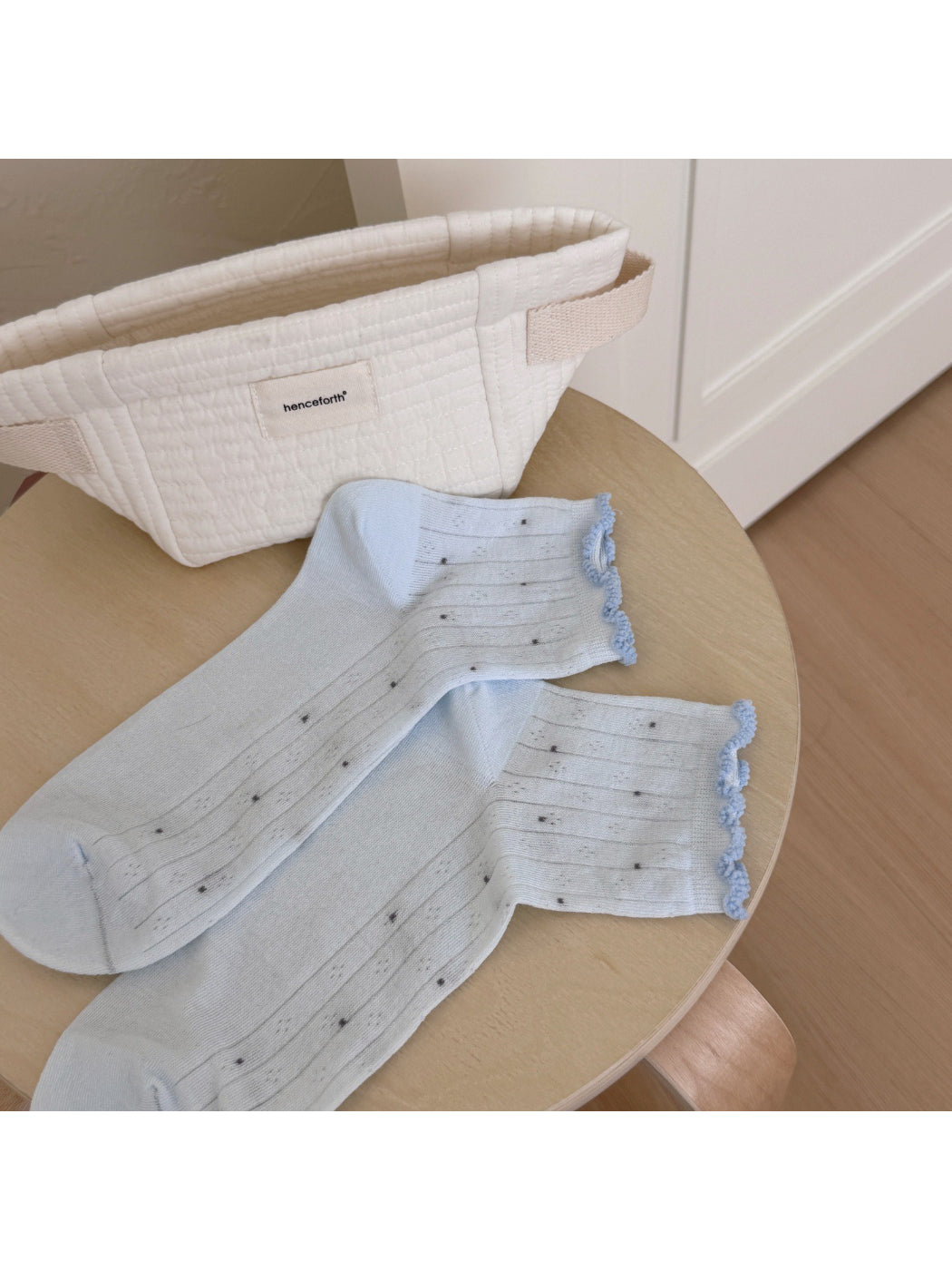 Rufia - Soft Dot Rib Knit Ankle Socks product image 3