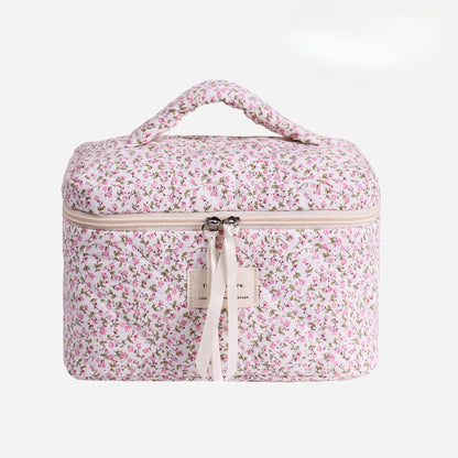 Cosbai - Floral Travel Makeup Organizer Case detail view 7