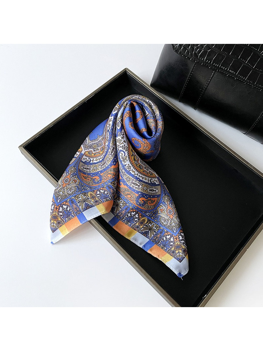 Scarvii - Everyday Paisley Print Square Scarf