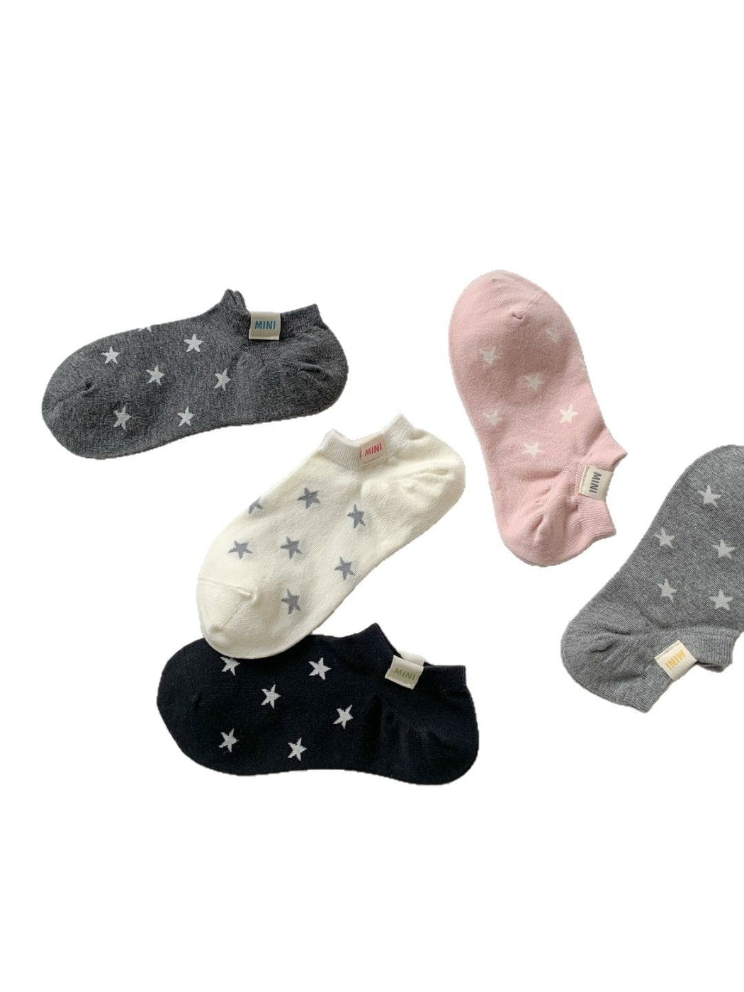 Rufia - Plain Star Pattern Low Ankle Socks