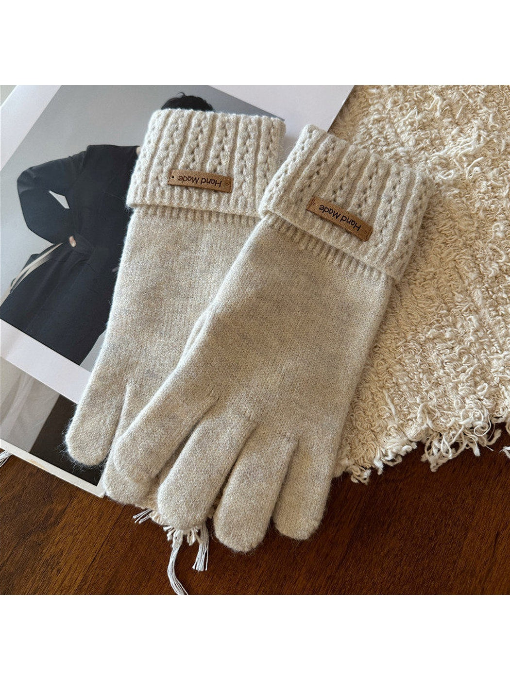 Gloving - Simple Turnback Cuff Women's Winter Gloves