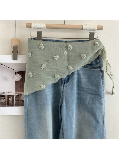 Scarvii - Pom Pom Sheer Triangle Scarf