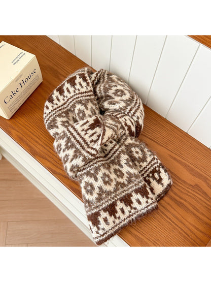Scarvii – Vintage Fair Isle Knit Scarf