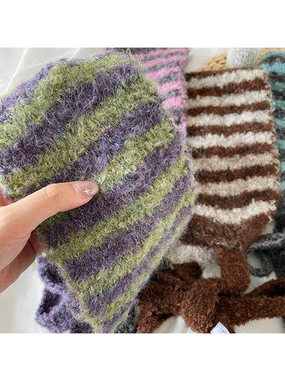 Scarvii - Cozy Winter Striped Knit Scarf