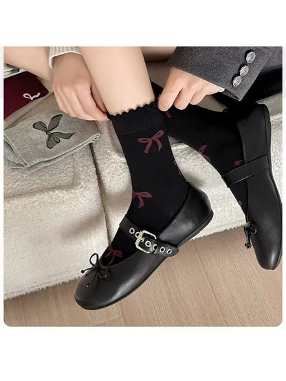 Rufia - Ribbon Charm Crew Socks