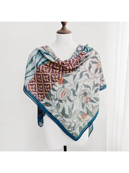 Scarvii - Eclectic Printed Patchwork Square Scarf